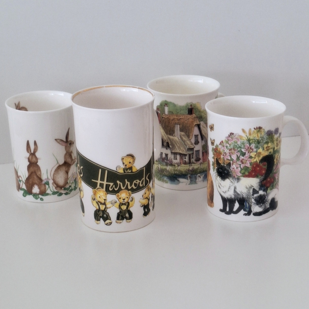 Dunoon coffee mugs - Set of 4 - vintage